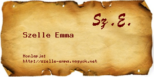 Szelle Emma névjegykártya